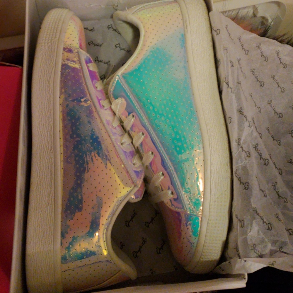 holographic sneakers